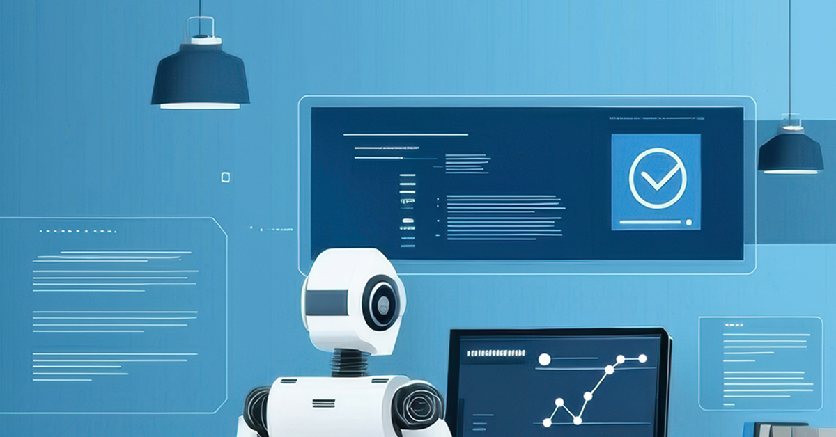 Agentic AI Robot Working in Office