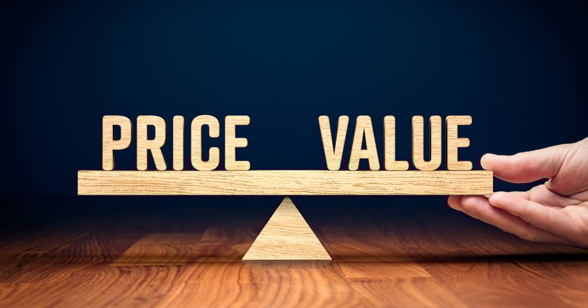 Price and value evenly weighed on scale