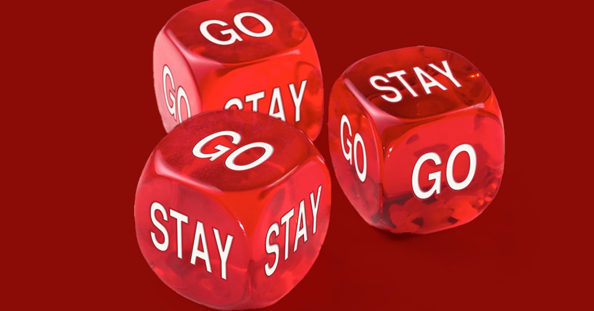 Stay or Go red dice