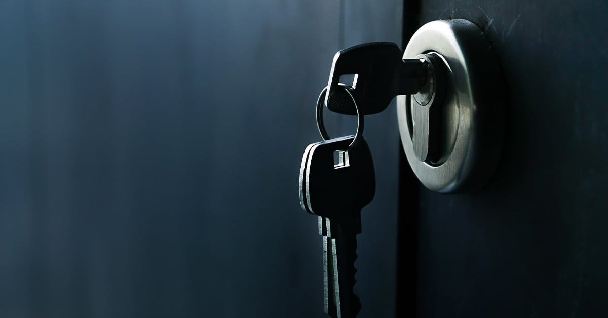 Key in a lock