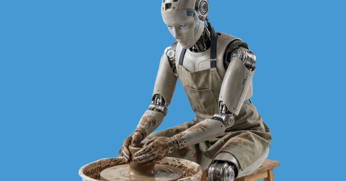 Robot shaping clay
