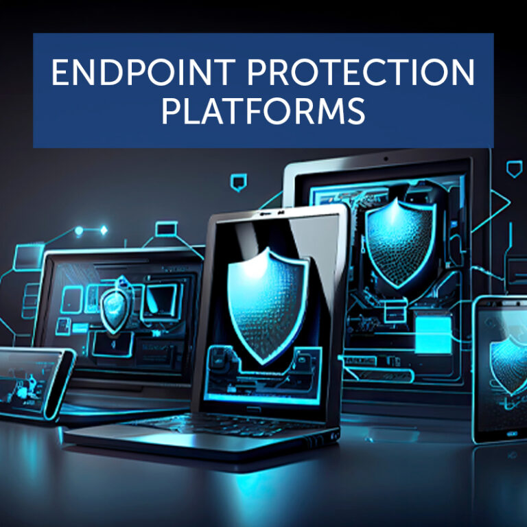 Title art with different digital screens: endpoint protection platforms