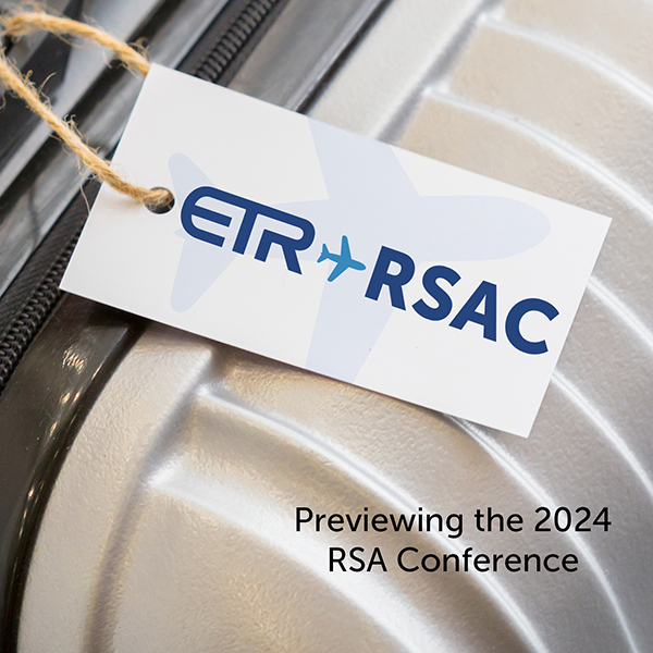 Suitcase with ETR to RSA tage