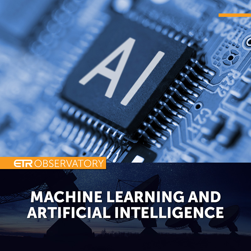 Headline art featuring computer chip: Machine Learning and Artificial Intelligence